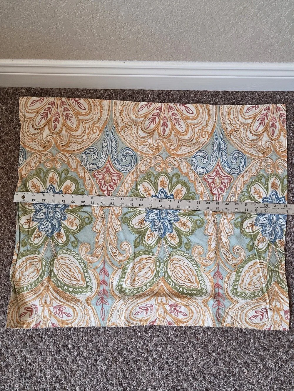 Pottery Barn Catrina Bed Set Boho Paisley Cotton Duvet Cover & Pillow Shams